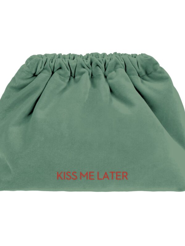 Kiss Me Later – Velvet Clutch Bag