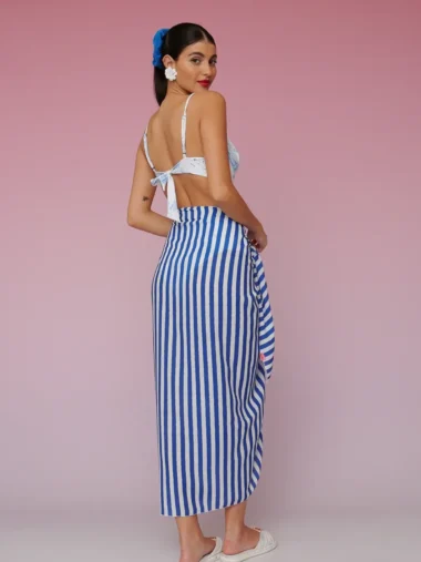 Brenda beach cover up ( blue) - Image 2