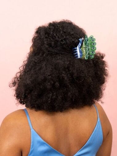 Peacock hair claw - Image 3