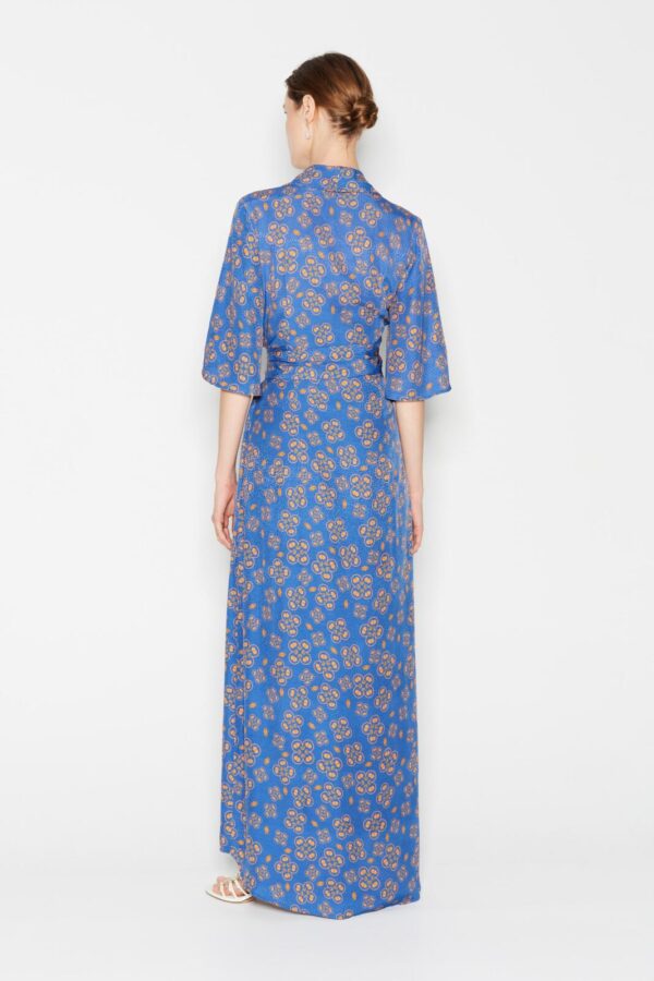 Oceana wrap Dress Blue - Image 2