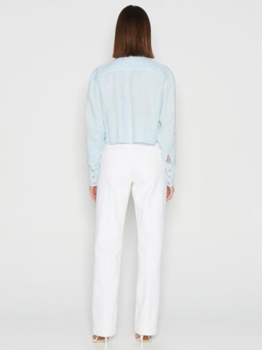 Aquamarine Denim Pants White - Image 2