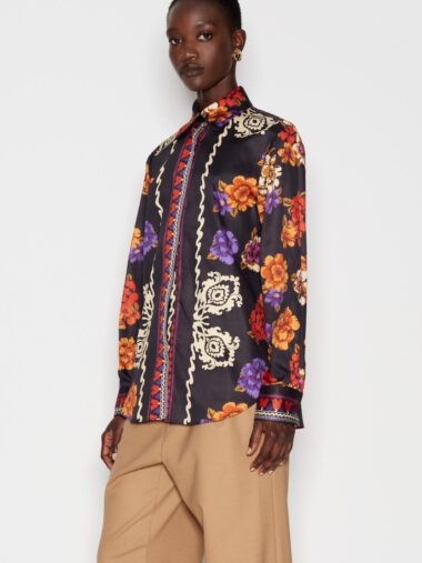 Floral Fiction Shirt Black - Image 2