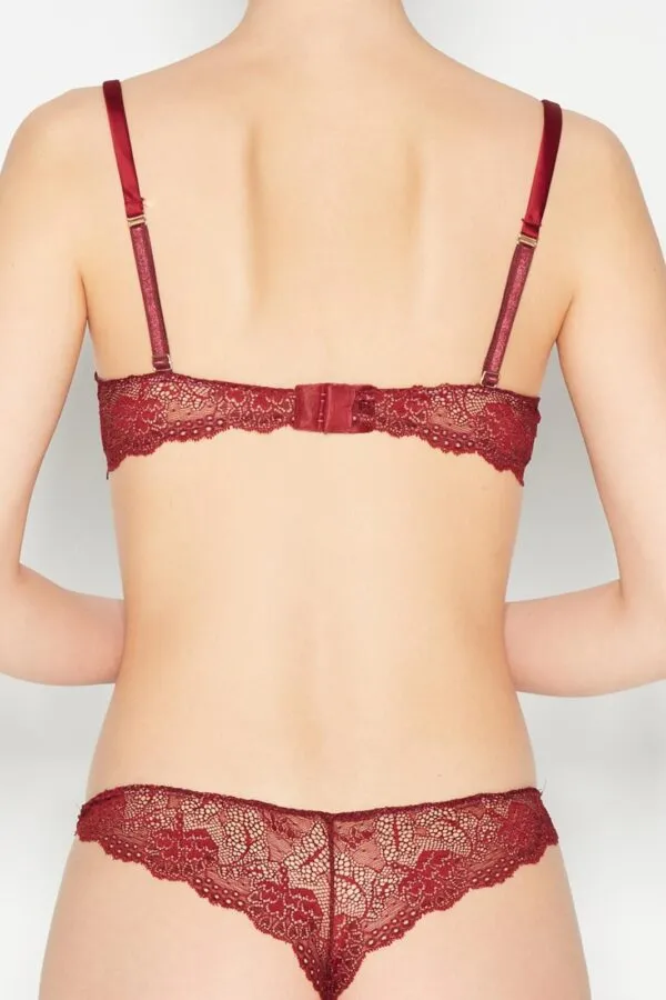 Calypso Lingerie Set Burgundy - Image 2