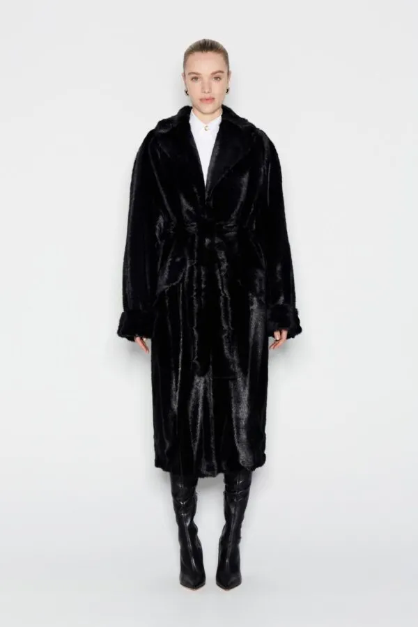 Casablanca Fur Coat Black