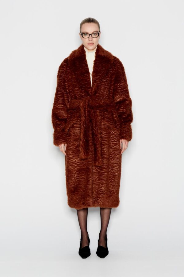 Casablanca Fur Coat Tabac