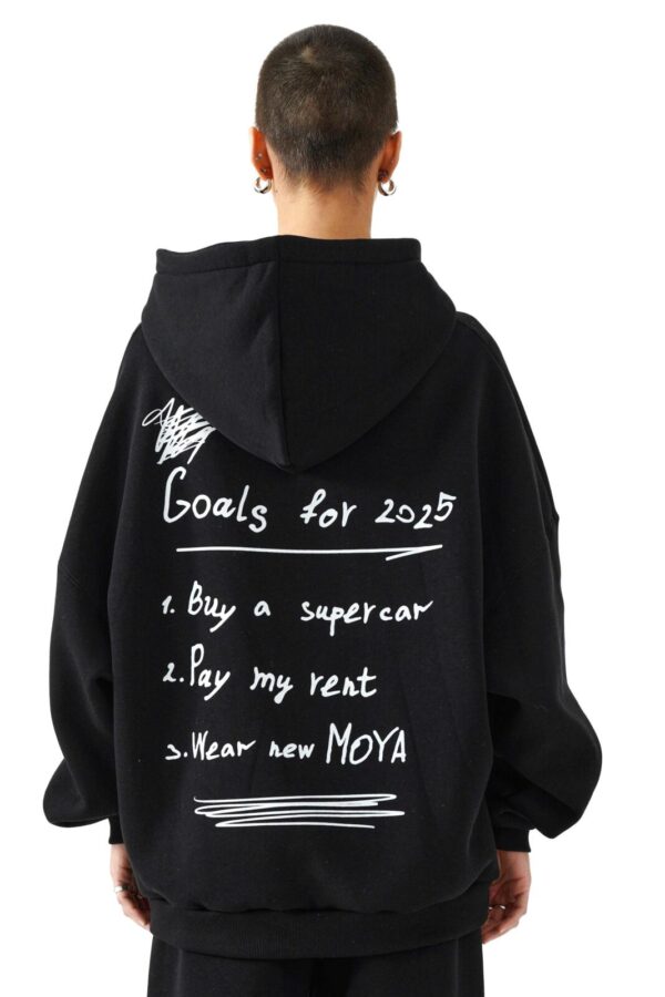 Unisex oversized hoodie bs  (black) - Image 4