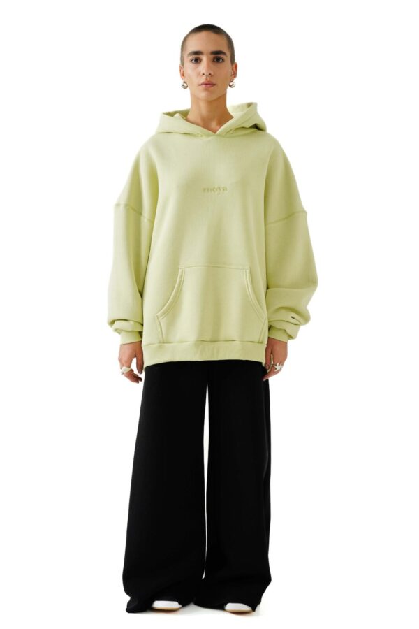 Unisex oversized hoodie (lime) - Image 4