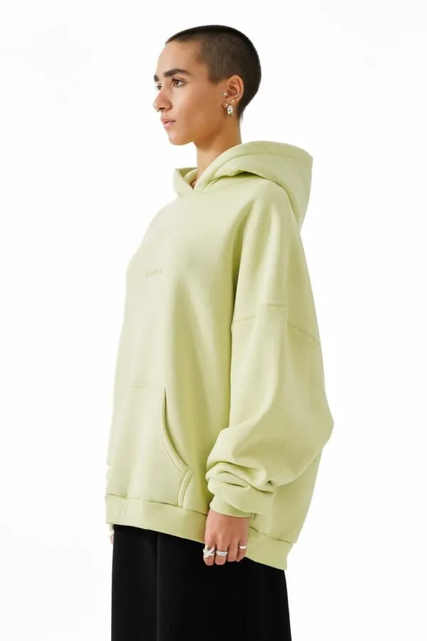 Unisex oversized hoodie (lime) - Image 2