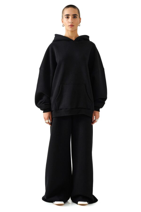 Unisex oversized hoodie bs  (black) - Image 2