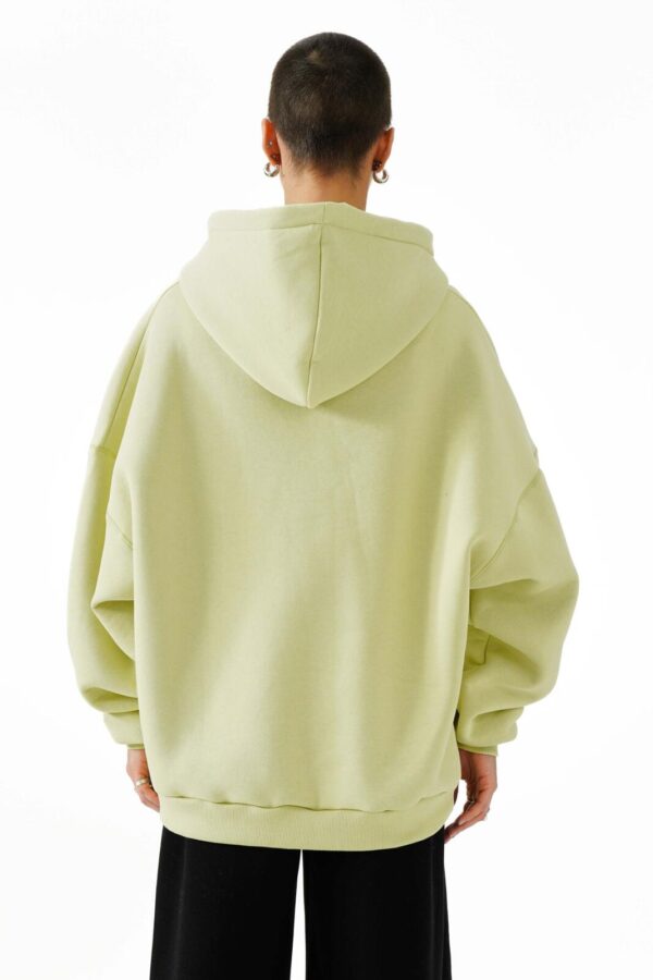 Unisex oversized hoodie (lime) - Image 3