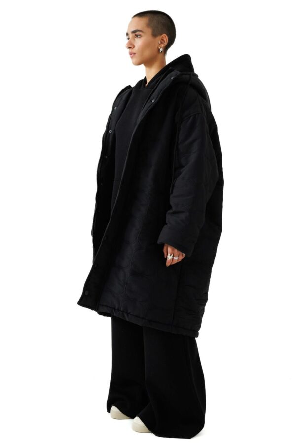 Oversized capitone coat - Image 2