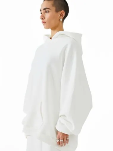 Unisex oversized hoodie bs  (off white) - Image 2