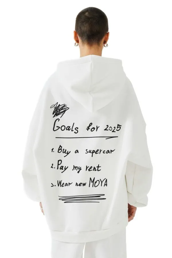 Unisex oversized hoodie bs  (off white) - Image 5