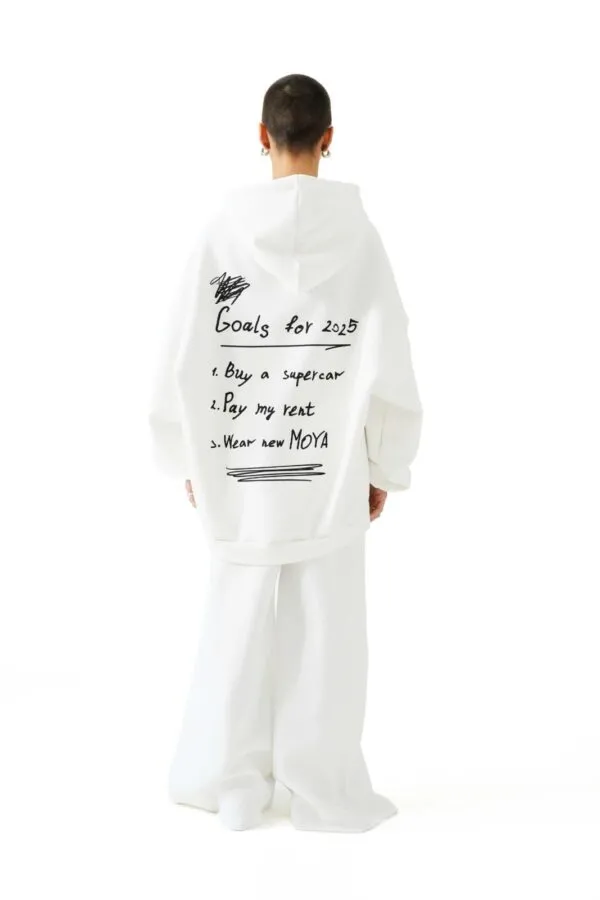 Unisex oversized hoodie bs  (off white) - Image 4