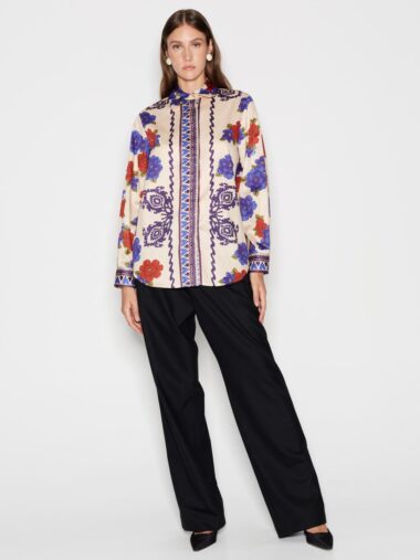 Floral Fiction Shirt Cream - Image 3