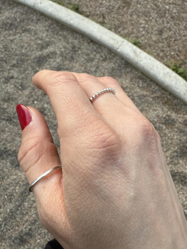 Line ring (silver/lustre) - Image 2