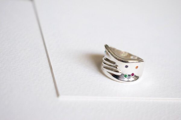 Ring no12 (silver/zirconia multi)