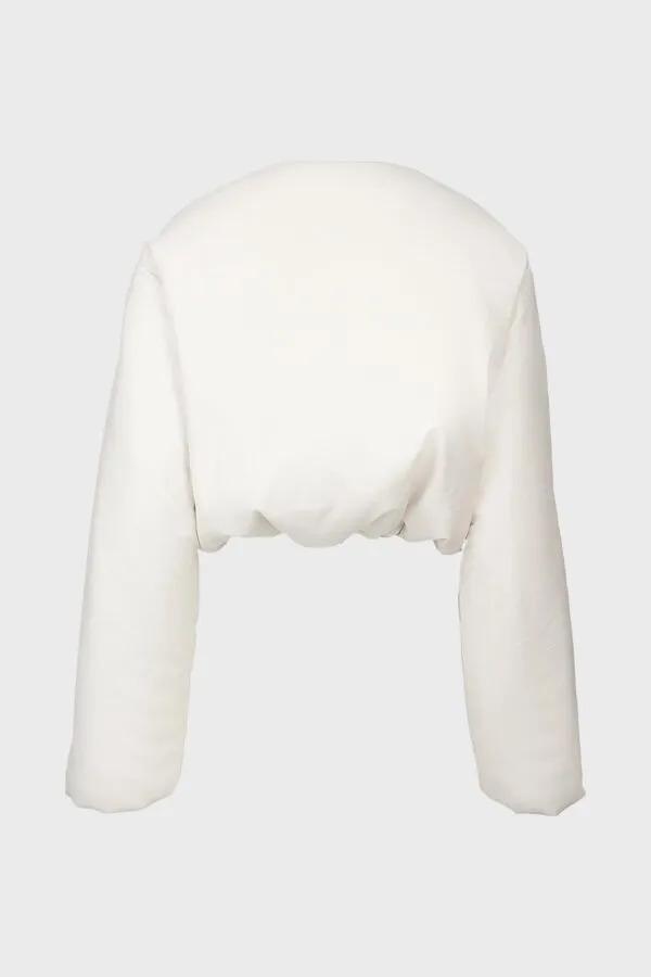 Sphere Puffer Jacket White - Image 2