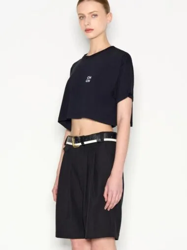 Cin Cin Crop T-shirt Black - Image 2