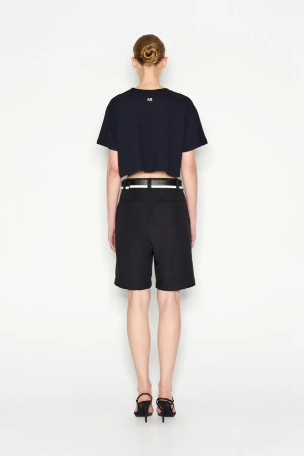 Cin Cin Crop T-shirt Black - Image 4