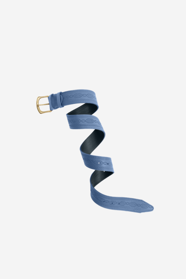 INDIGO LEATHER BELT