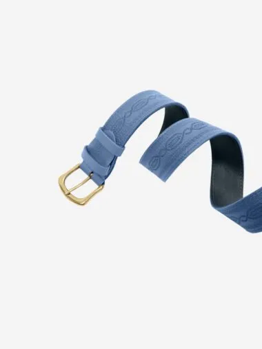 INDIGO LEATHER BELT - Image 2