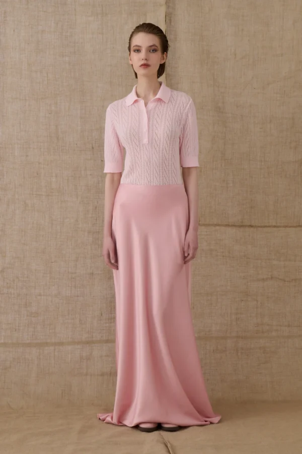 PINK POLO KNITTED TSHIRT - Image 3