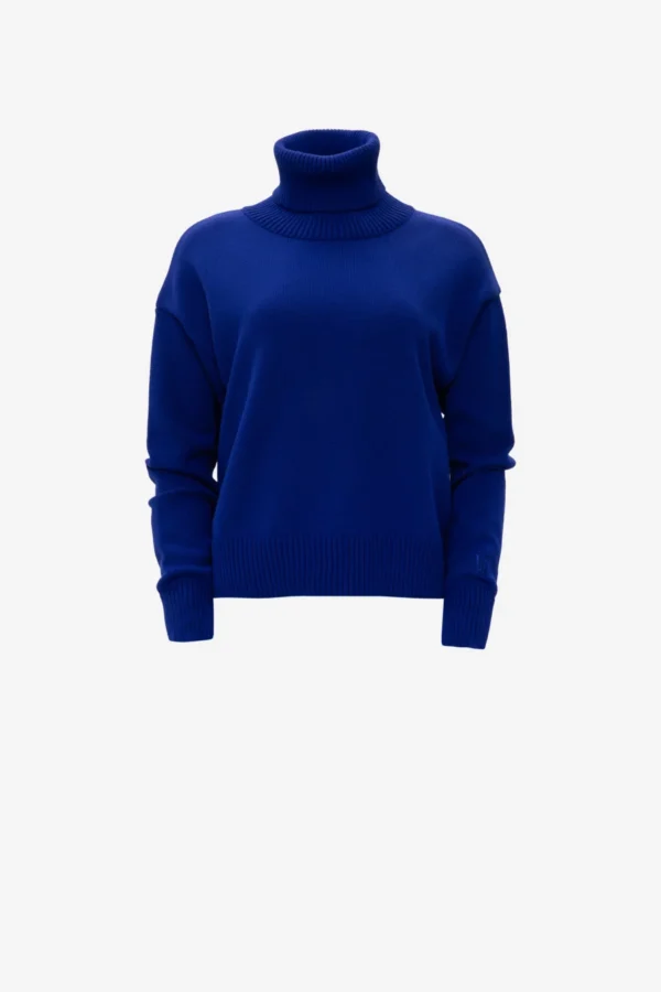 Royal Blue Knit Turtleneck