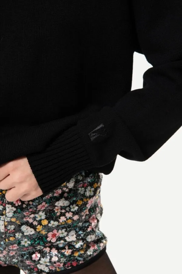 BLACK KNIT TURTLENECK - Image 3