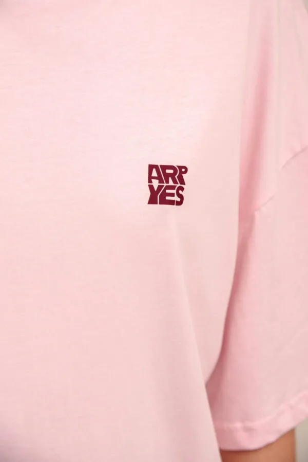 lime oversized t-shirt (pink) - Image 4