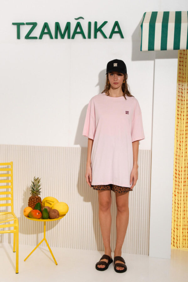 lime oversized t-shirt (pink)